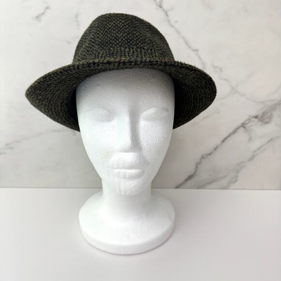 Stetson Men's Trilby Fedora Hat Size M Wool Blend Winter Classic Black - Picture 3 of 9